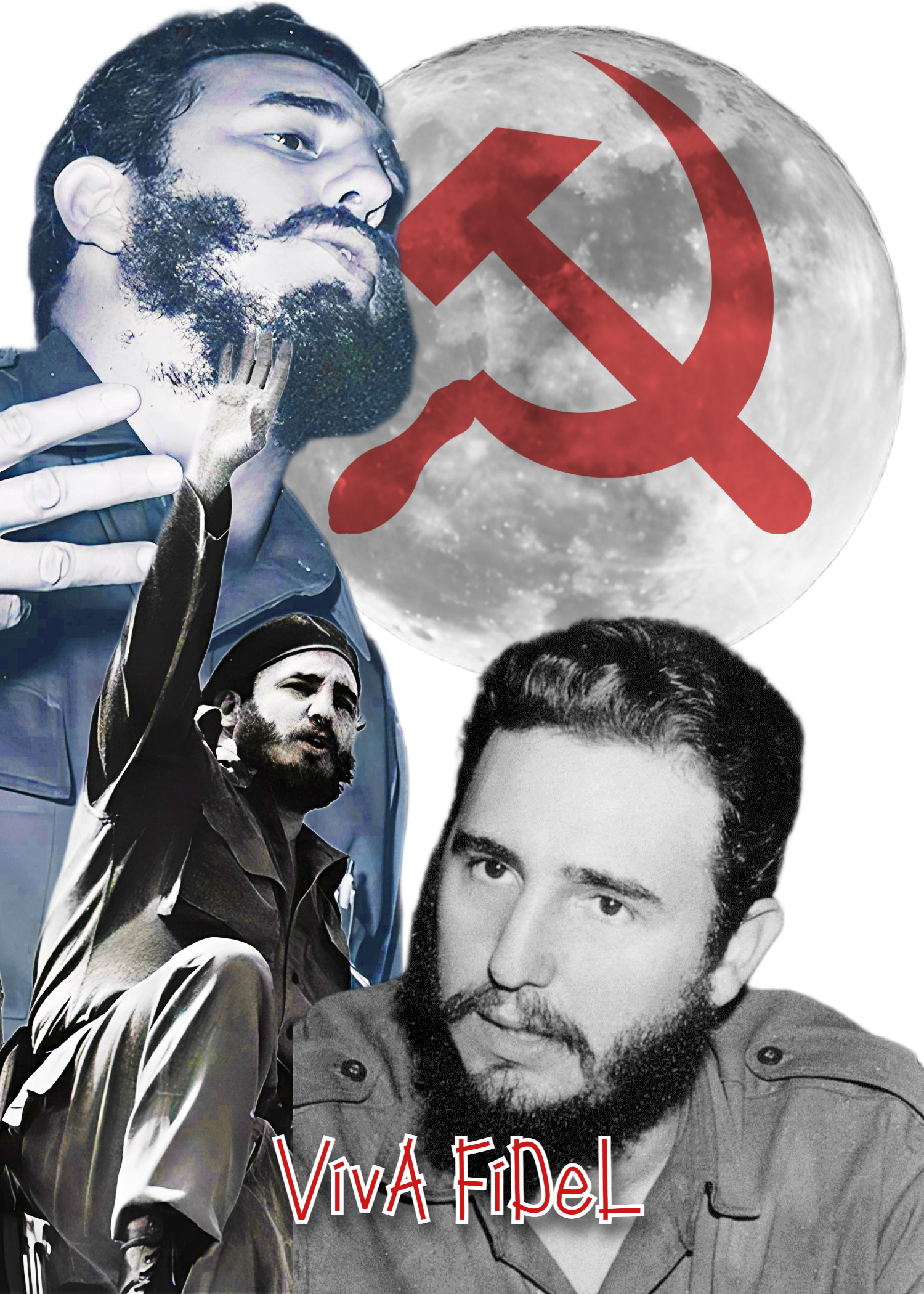 Three Fidels and a Moon